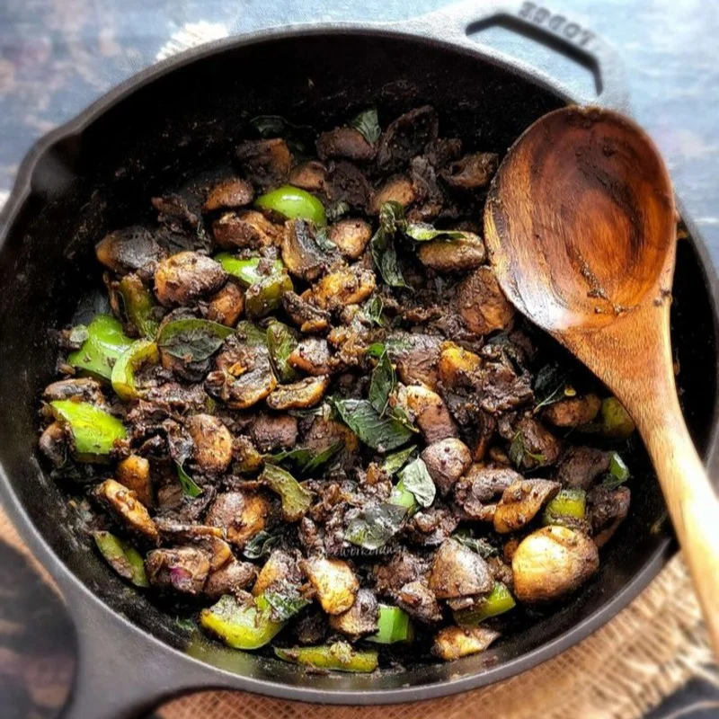 Mushroom pepper dry