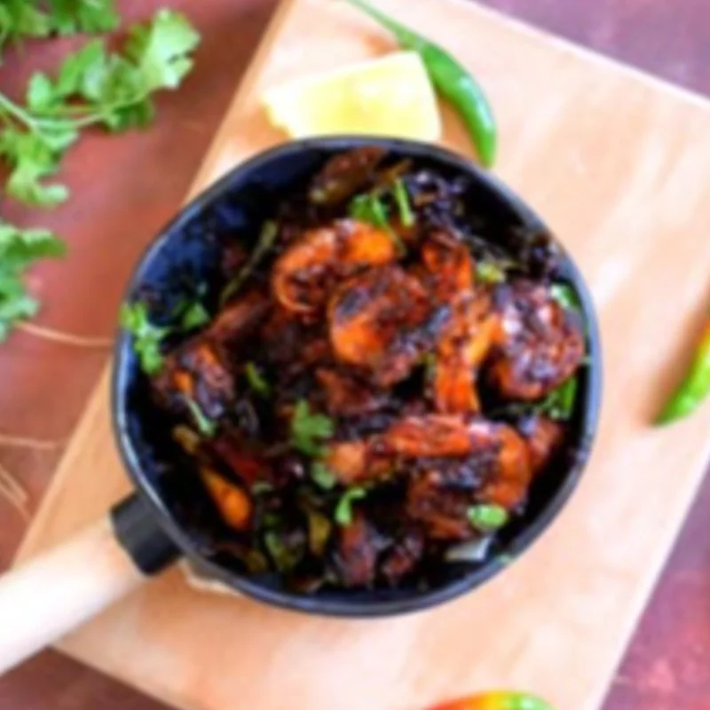 Prawns pepper dry